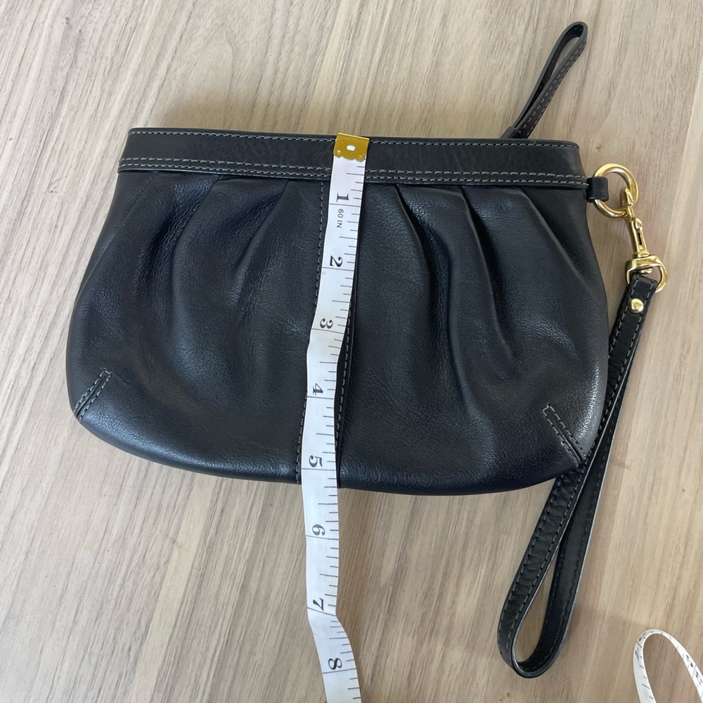 Coach Black Leather Clutch Wristlet - Picture 11 of 11